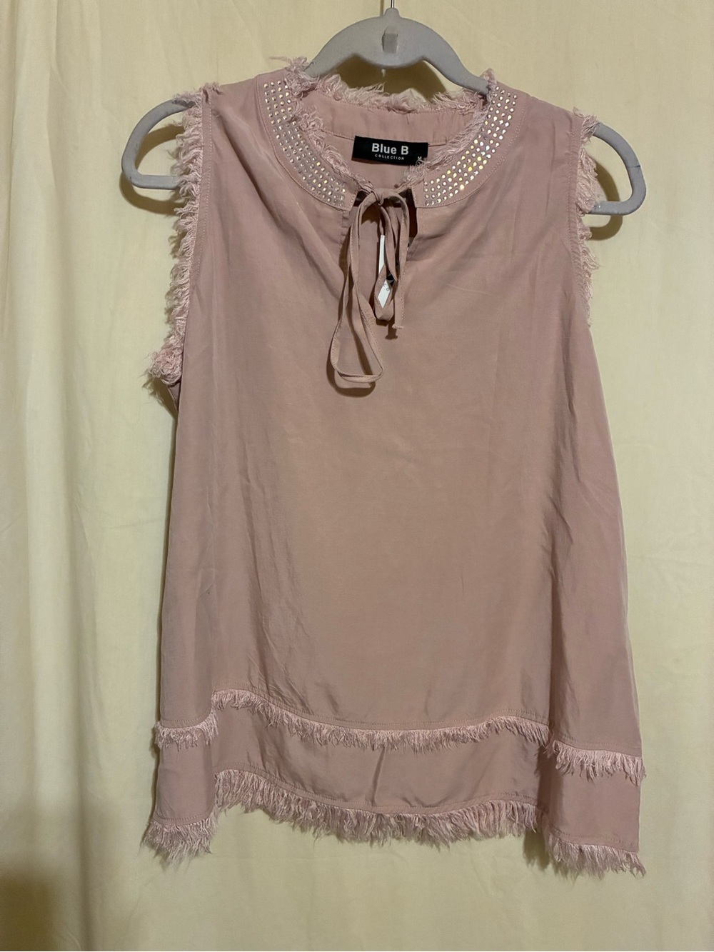 Blue B Sleeveless Rhinestone Shirt